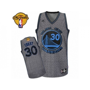 Women's Adidas Golden State Warriors #30 Stephen Curry Swingman Grey Static Fashion 2017 The Finals Patch NBA Jersey