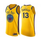 Women's Nike Golden State Warriors #13 Wilt Chamberlain Swingman Gold NBA Jersey - City Edition