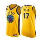 Women's Nike Golden State Warriors #17 Chris Mullin Swingman Gold NBA Jersey - City Edition