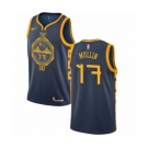 omen's Nike Golden State Warriors #17 Chris Mullin Swingman Navy Blue NBA Jersey - City Edition