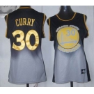 women nba golden state warriors #30 curry black-grey