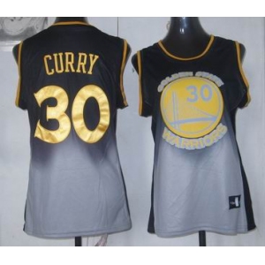 women nba golden state warriors #30 curry black-grey