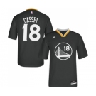 Youth Adidas Golden State Warriors #18 Omri Casspi Authentic Black Alternate NBA Jersey