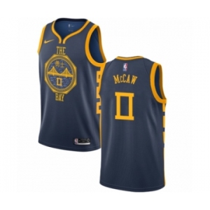 Youth Nike Golden State Warriors #0 Patrick McCaw Swingman Navy Blue NBA Jersey - City Edition