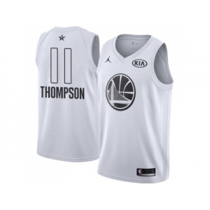 Youth Nike Golden State Warriors #11 Klay Thompson White NBA Jordan Swingman 2018 All-Star Game Jersey