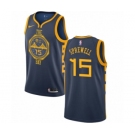 Youth Nike Golden State Warriors #15 Latrell Sprewell Swingman Navy Blue NBA Jersey - City Edition