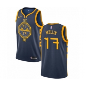 Youth Nike Golden State Warriors #17 Chris Mullin Swingman Navy Blue NBA Jersey - City Edition