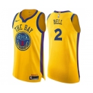 Youth Nike Golden State Warriors #2 Jordan Bell Swingman Gold NBA Jersey - City Edition