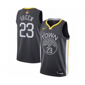 Youth Nike Golden State Warriors #23 Draymond Green Swingman Black Alternate 2018 NBA Finals Bound NBA Jersey - Statement Edition