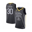 Youth Nike Golden State Warriors #30 Stephen Curry Swingman Black Alternate 2018 NBA Finals Bound NBA Jersey - Statement Edition