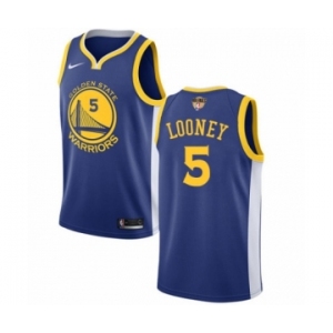 Youth Nike Golden State Warriors #5 Kevon Looney Swingman Royal Blue Road 2018 NBA Finals Bound NBA Jersey - Icon Edition