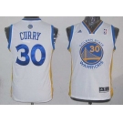 youth nba golden state warriors #30 curry white[revolution 30 swingman]