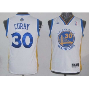 youth nba golden state warriors #30 curry white[revolution 30 swingman]