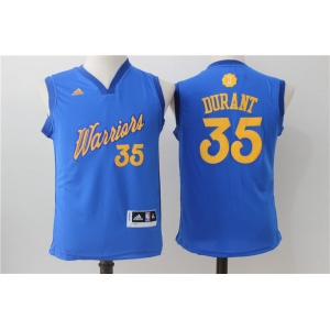 youth nba golden state warriors #35 durant blue[2016 Christmas edition]