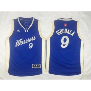 youth nba golden state warriors #9 iguodala blue[2015 Christmas edition]