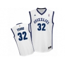 Men Adidas Memphis Grizzlies #32 Tyreke Evans Swingman White Home NBA Jersey