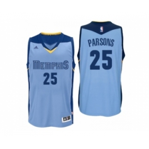 Men Memphis Grizzlies #25 Chandler Parsons Alternate Blue New Swingman Jersey
