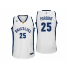 Men Memphis Grizzlies #25 Chandler Parsons Home White New Swingman Jersey