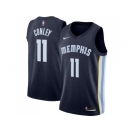 Men Nike Memphis Grizzlies #11 Mike Conley Navy Blue Stitched NBA Swingman Jersey
