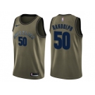 Men Nike Memphis Grizzlies #50 Zach Randolph Green Salute to Service NBA Swingman Jersey