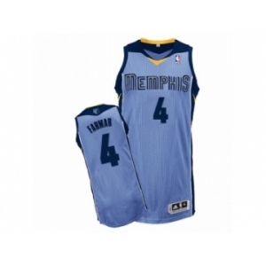 Men's Adidas Memphis Grizzlies #4 Jordan Farmar Authentic Light Blue Alternate NBA Jersey