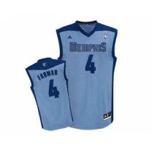 Men's Adidas Memphis Grizzlies #4 Jordan Farmar Swingman Light Blue Alternate NBA Jersey