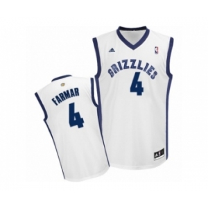 Men's Adidas Memphis Grizzlies #4 Jordan Farmar Swingman White Home NBA Jersey