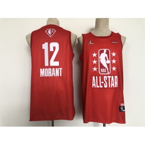 Men's Jordan Memphis Grizzlies #12 Ja Morant Red 2022 NBA All-Star Swingman Basketball Jersey