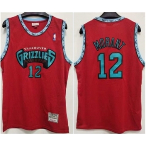 Men's Memphis Grizzlies #12 Ja Morant Red Stitched Jersey