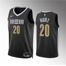 Men's Memphis Grizzlies #20 Matthew Hurt Black 2023-24 City Edition Stitched Jersey