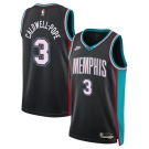 Men's Memphis Grizzlies #3 Kentavious Caldwell-Pope Black 2025 Classic Edition Stitched Basketball Jersey