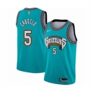 Men's Memphis Grizzlies #5 Bruno Caboclo Authentic Green Hardwood Classic Basketball Jersey