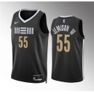 Men's Memphis Grizzlies #55 Trey Jemison Iii Black 2023-24 City Edition Stitched Jersey