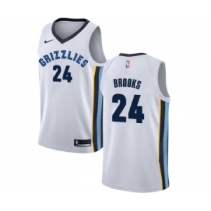 Men's Nike Memphis Grizzlies #24 Dillon Brooks Swingman White NBA Jersey - Association Edition