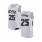 Men's Nike Memphis Grizzlies #25 Chandler Parsons Authentic White NBA Jersey - City Edition