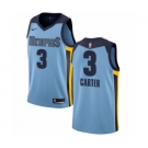 Men's Nike Memphis Grizzlies #3 Jevon Carter Authentic Light Blue NBA Jersey Statement Edition