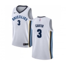 Men's Nike Memphis Grizzlies #3 Jevon Carter Swingman White NBA Jersey - Association Edition