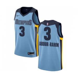 Men's Nike Memphis Grizzlies #3 Shareef Abdur-Rahim Swingman Light Blue NBA Jersey Statement Edition