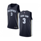 Men's Nike Memphis Grizzlies #3 Shareef Abdur-Rahim Swingman Navy Blue Road NBA Jersey - Icon Edition