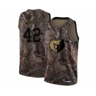 Men's Nike Memphis Grizzlies #42 Lorenzen Wright Swingman Camo Realtree Collection NBA Jersey