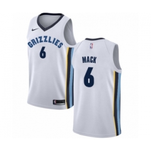 Men's Nike Memphis Grizzlies #6 Shelvin Mack Authentic White NBA Jersey - Association Edition