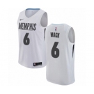 Men's Nike Memphis Grizzlies #6 Shelvin Mack Authentic White NBA Jersey - City Edition