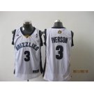 nba memphis grizzlies #3 iverson white[2011 swingman revolution 30]