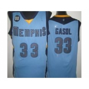 nba memphis grizzlies #33 gasol lt.blue[revolution 30]