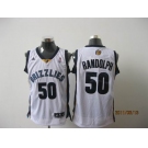nba memphis grizzlies #50 randolph white[2011 swingman revolution 30]
