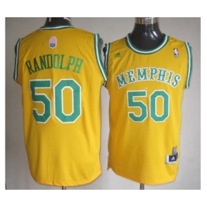 nba memphis grizzlies #50 randolph yellow[revolution 30 swingman]
