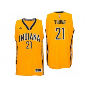 Indiana Pacers #21 Thaddeus Young 2016 Alternate Gold New Swingman Jersey