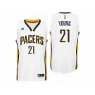 Indiana Pacers #21 Thaddeus Young 2016 Home White New Swingman Jersey