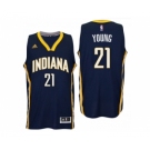 Indiana Pacers #21 Thaddeus Young 2016 Road Navy New Swingman Jersey