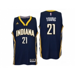 Indiana Pacers #21 Thaddeus Young 2016 Road Navy New Swingman Jersey